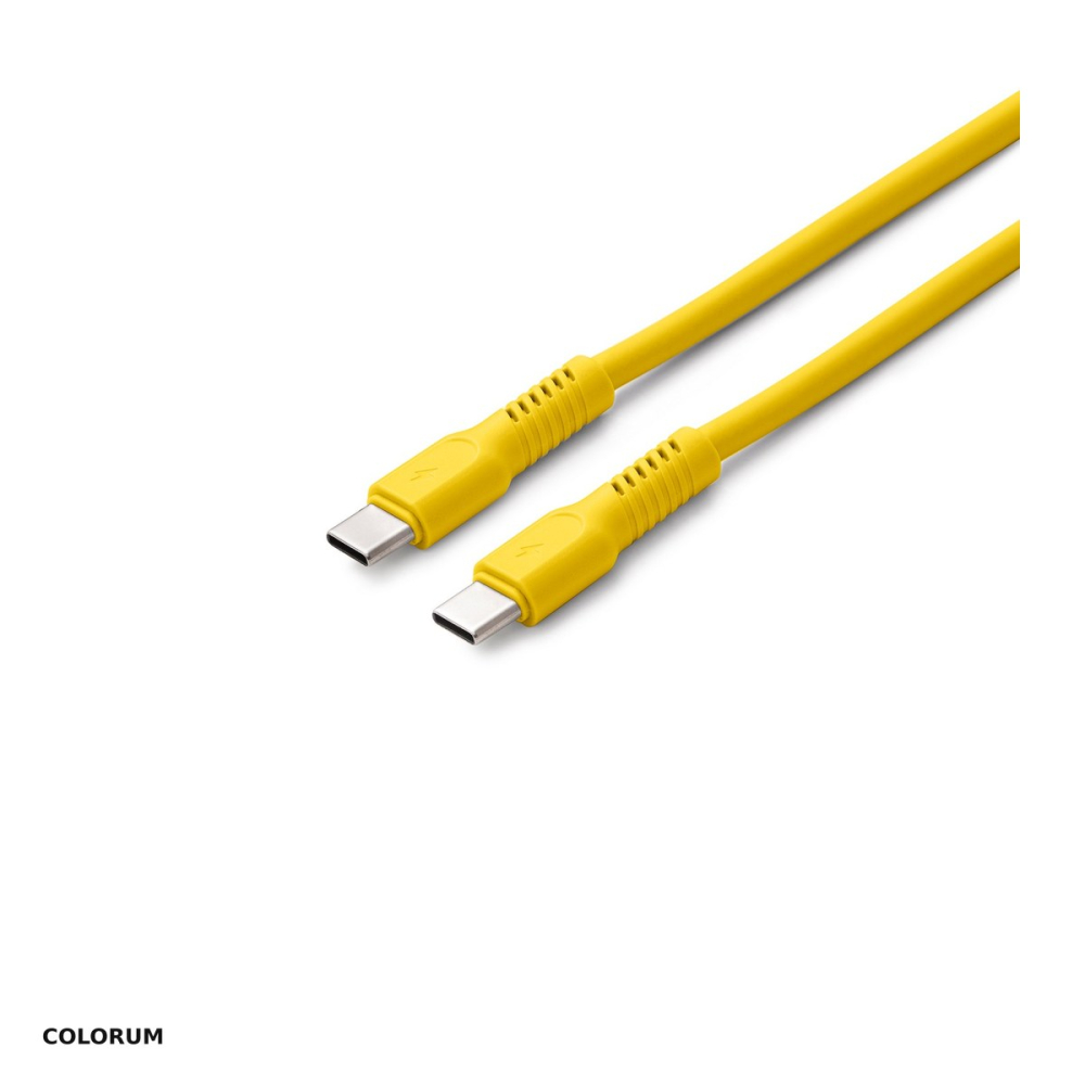 Cablu de date Colorum CK60-CC-05, USB-C - USB-C, 1,8 m, 3A, galben [5]