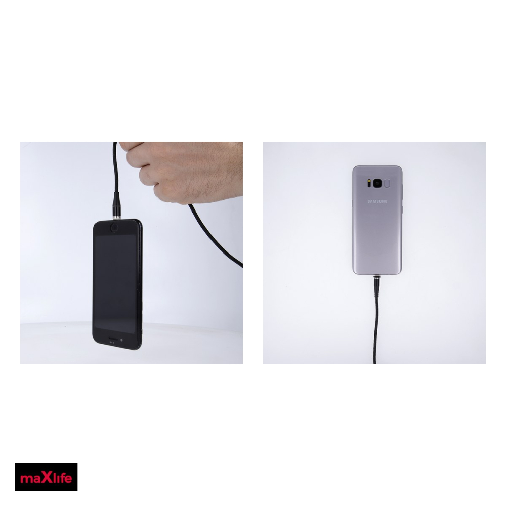 Cablu de date Maxlife MXUC-03, USB-A - Lightning, 1 m, 3A, negru [5]