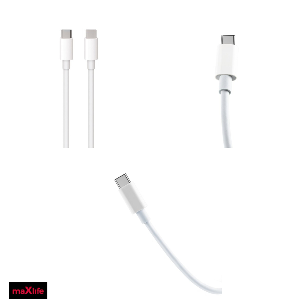 Cablu de date Maxlife MXUC-05, USB-C - USB-C, 2 m, 60W, alb [4]