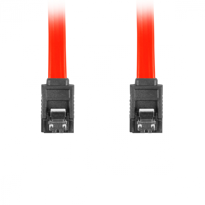 Cablu de conectare , Lanberg , SATA Data II mama/mama 3GB/S , 1 m , rosu [2]