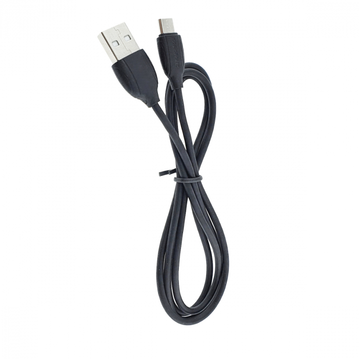 Cablu de date si alimentare, Borofone 70177, BX19, conector USB Tip A tata la Micro USB tata, 2.4A, lungime 100 cm, negru [3]