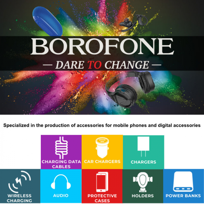 Cablu de date si alimentare, Borofone 70178, BX19, conector USB Tip A tata la Micro USB tata, 2.4A, lungime 100 cm, alb [6]