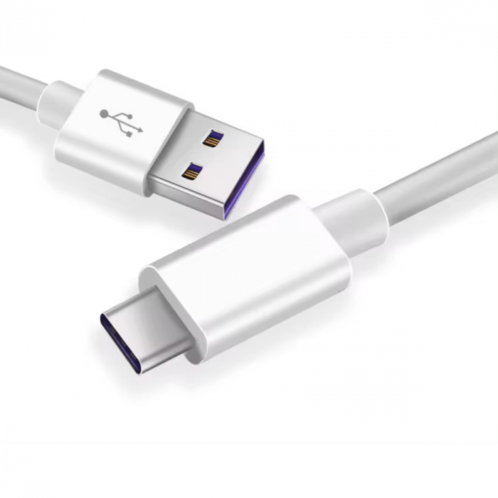 Cablu de date si alimentare premium, 3A PD60W, conectori USB tata la USB Tip C tata, OEM CC-14380, lungime 100 cm, Alb [5]