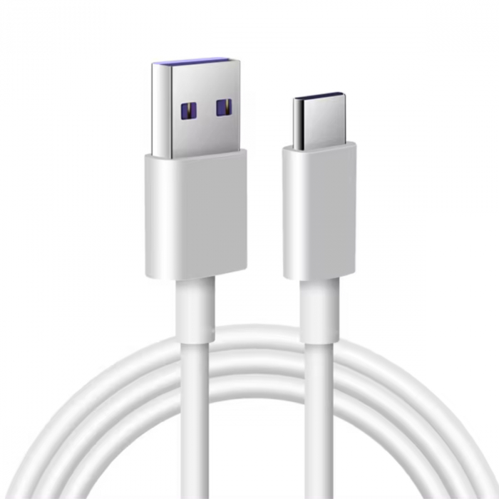 Cablu de date si alimentare premium, 3A PD60W, conectori USB tata la USB Tip C tata, OEM CC-14380, lungime 100 cm, Alb [1]