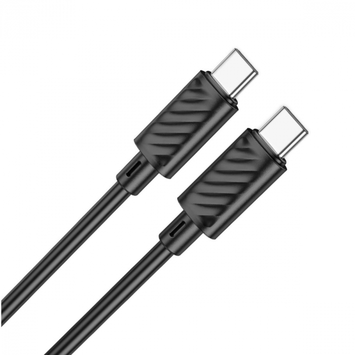 Cablu de date si alimentare premium, PD60W, conectori USB Tip C tata la USB Tip C tata, HOCO X88, lungime 100 cm, Negru [2]