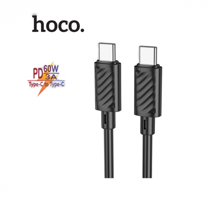 Cablu de date si alimentare premium, PD60W, conectori USB Tip C tata la USB Tip C tata, HOCO X88, lungime 100 cm, Negru [4]