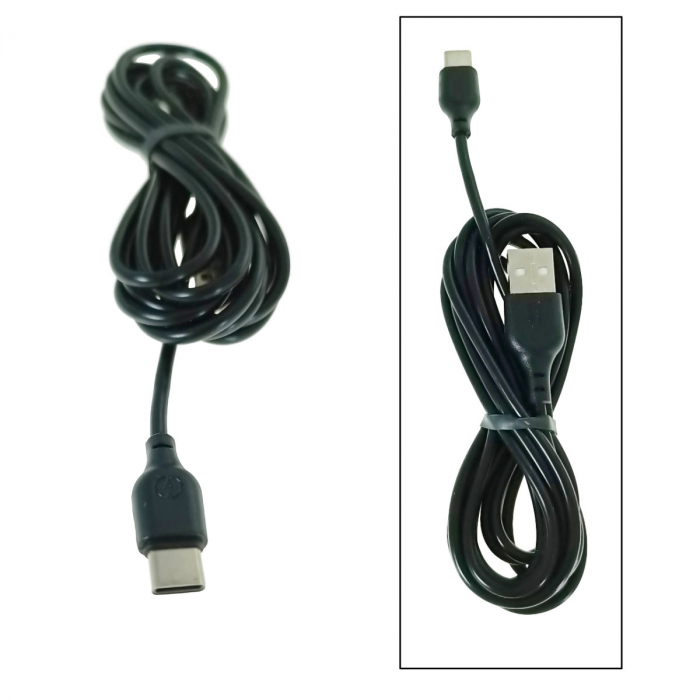 Cablu de date si alimentare, XO-NB103 86947, 2.1A, conector USB la Type-C tata, lungime 200 cm, negru [4]