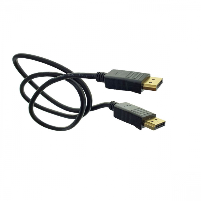Cablu DisplayPort DP, 1m, conectori tata-tata cu autoblocare, 4K UHD la 60Hz si pana la 8 canale audio [3]