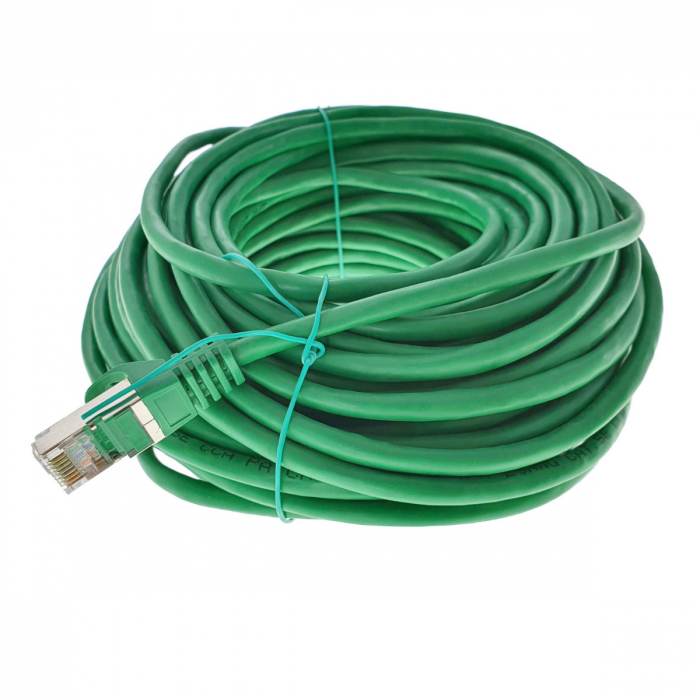 Cablu Lanberg Patchcord RJ45 cat. 5e FTP 20m green [2]
