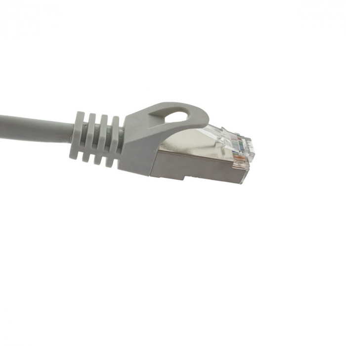 Cablu ecranat FTP, Lanberg 42789, cat.5e, mufat 2xRJ45, lungime 30m, AWG 26, 100 MHz, de legatura retea, ethernet, gri [3]