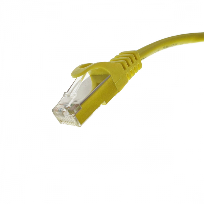 Cablu ecranat FTP, Lanberg 42791, cat.5e, mufat 2xRJ45, lungime 30m, AWG 26, 100 MHz, de legatura retea, ethernet, galben [3]
