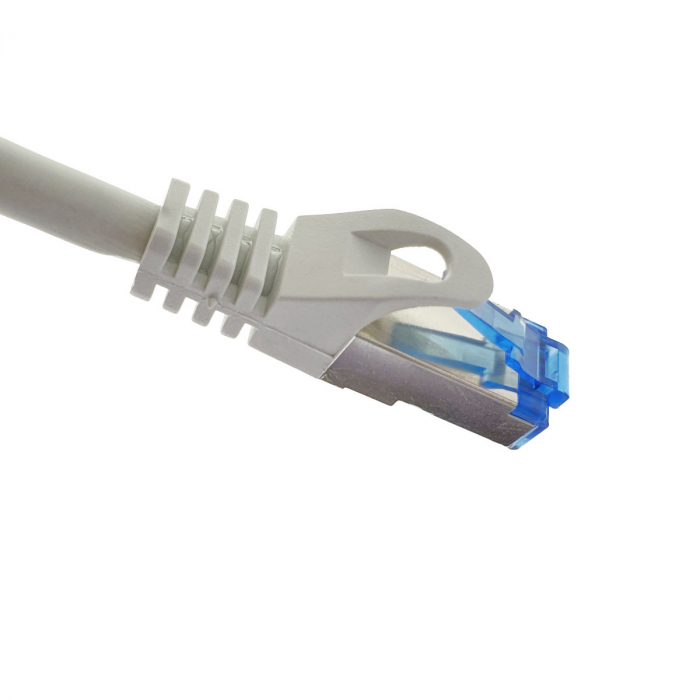 Cablu ecranat S / FTP, Lanberg 42720, cat 6A, mufat 2xRJ45, lungime 10 m, AWG 26, 500 MHz, LSZH, de legatura retea, ethernet, alb [3]