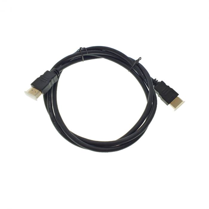 Cablu HDMI tata-tata, cu ethernet, 4K, v1.4, High Speed, HEC, HARC, 19p-19p, 1.5m, negru [2]