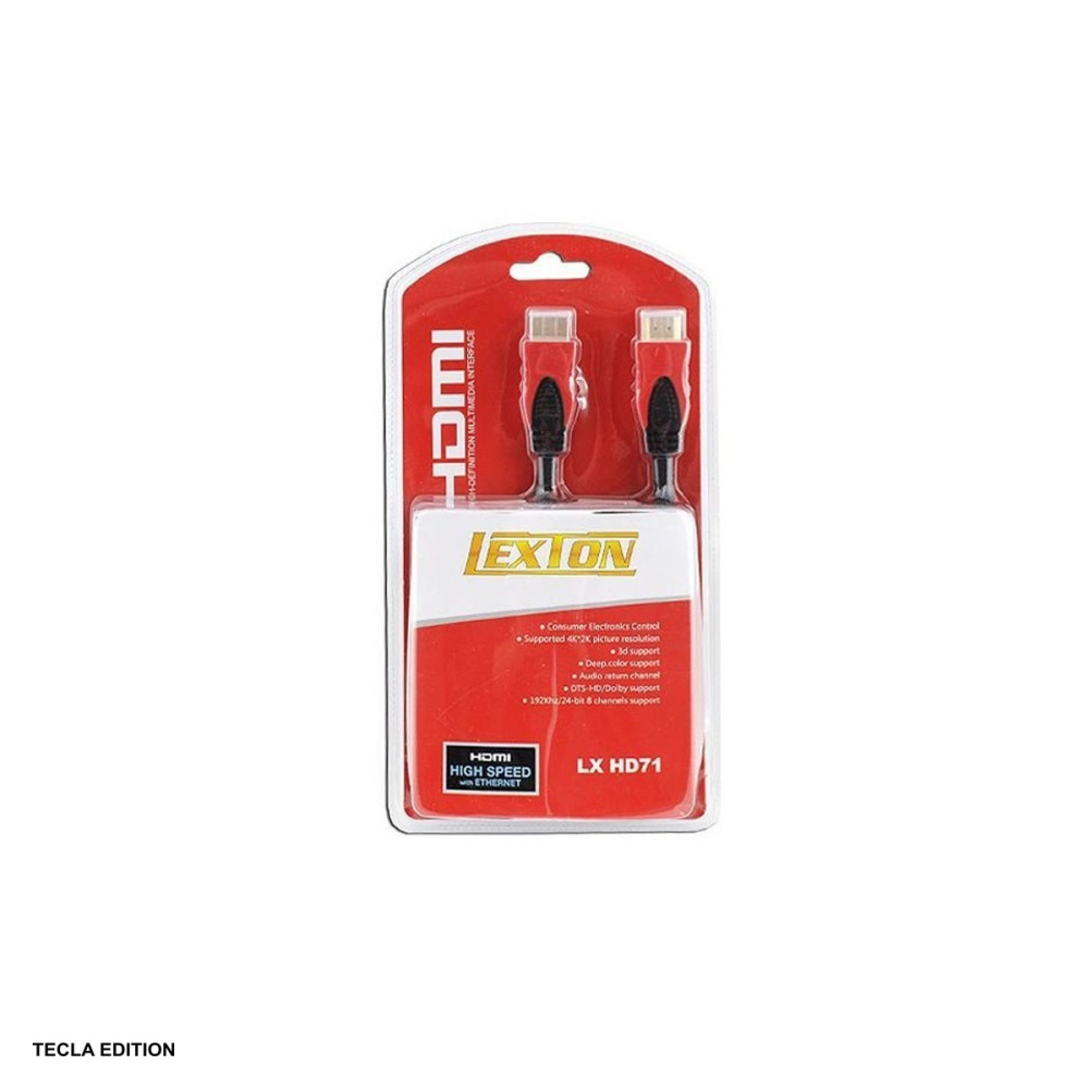 Cablu HDMI v1.4, tata-tata, lungime 1.5 m, rezolutie 4K la 3840 x 2160 @ 30Hz, cu invelis exterior textil, in blister, Rosu [4]