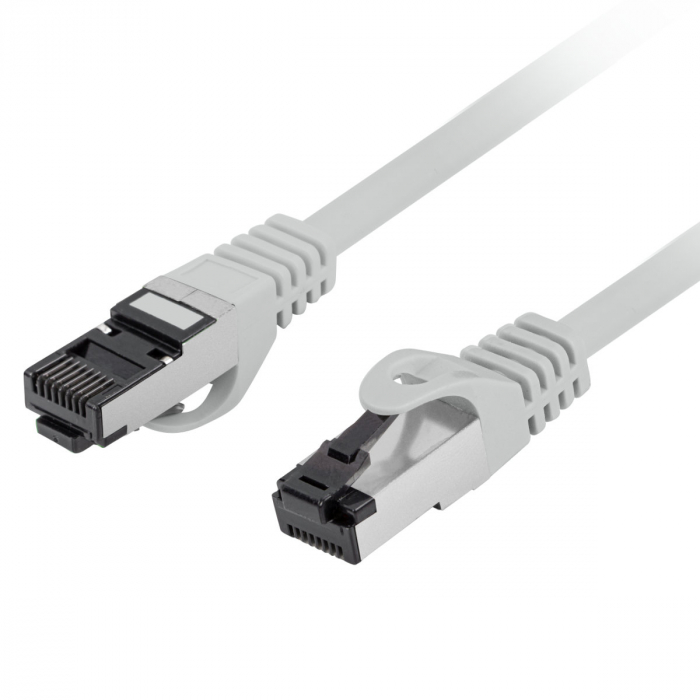 Cablu internet CAT 8.1 S/FTP LSZH, lungime 5m, Lanberg 43794, mufat 2xRJ45, material conductor cupru, gri [3]