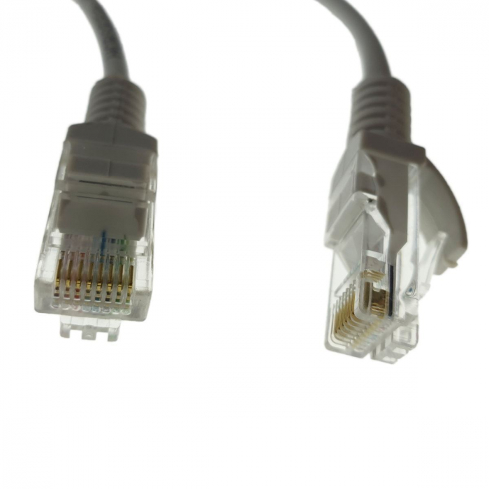 Cablu inversor UTP Cat.5e crossover,10m,2xRJ45(A+B),conexiune directa PC-PC,gri [2]