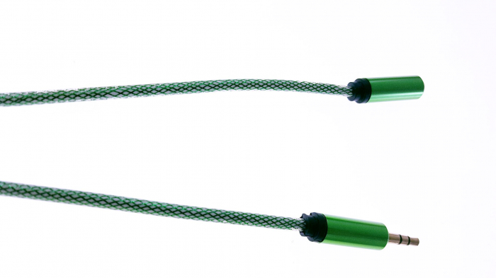 Cablu Jack-Jack, T-M 100 cm, textil tip siret green - CJTMSG [3]