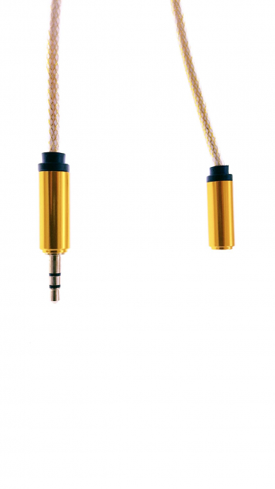 Cablu Jack-Jack, T-M 100 cm, textil tip siret yellow - CJTMSY [3]