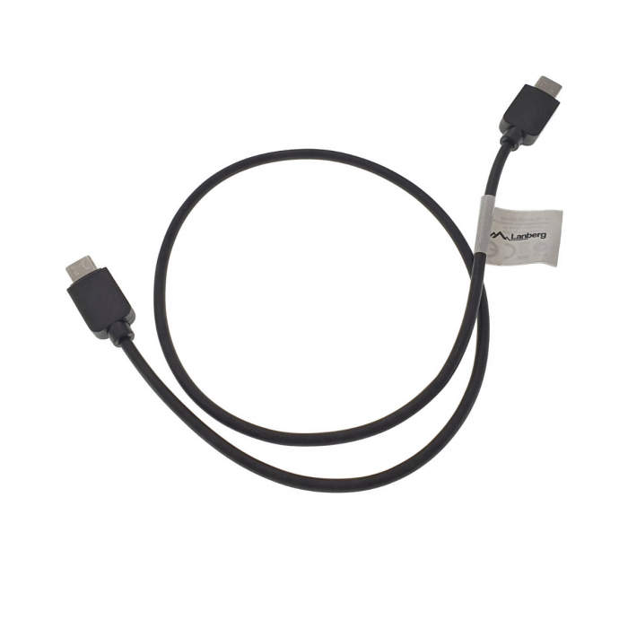 Cablu de conectare , Lanberg , USB 2.0 C tata/USB 2.0 C tata , 0.5m , negru [5]
