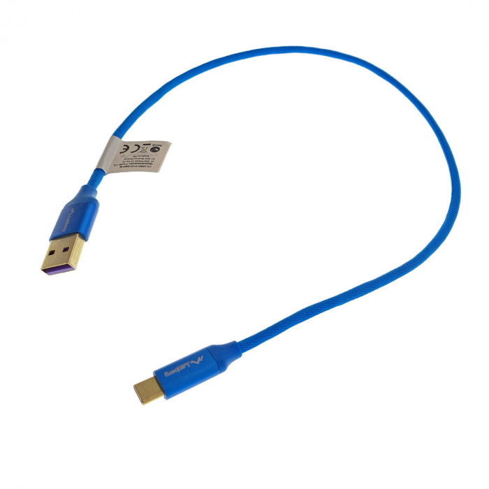 Cablu Date/Incarcare Lanberg USB-A USB-C 0.5m Albastru [3]