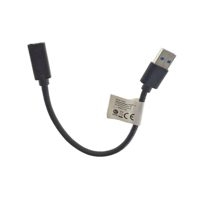 Cablu Lanberg OTG USB 3.1 adaptor USB Tip C mama la USB 3.1 tata, lungime 15 cm, negru [2]