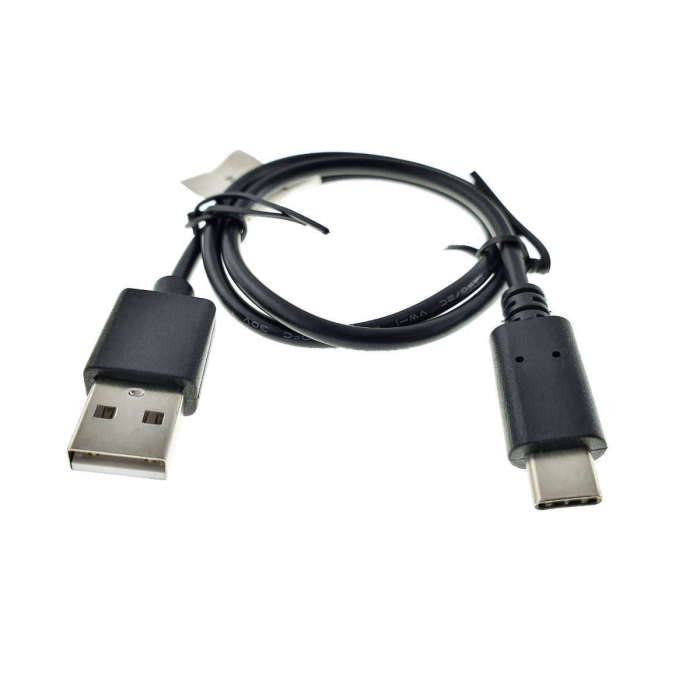 Cablu Lanberg USB 2.0 tata la USB tip C tata, 50cm, negru [3]