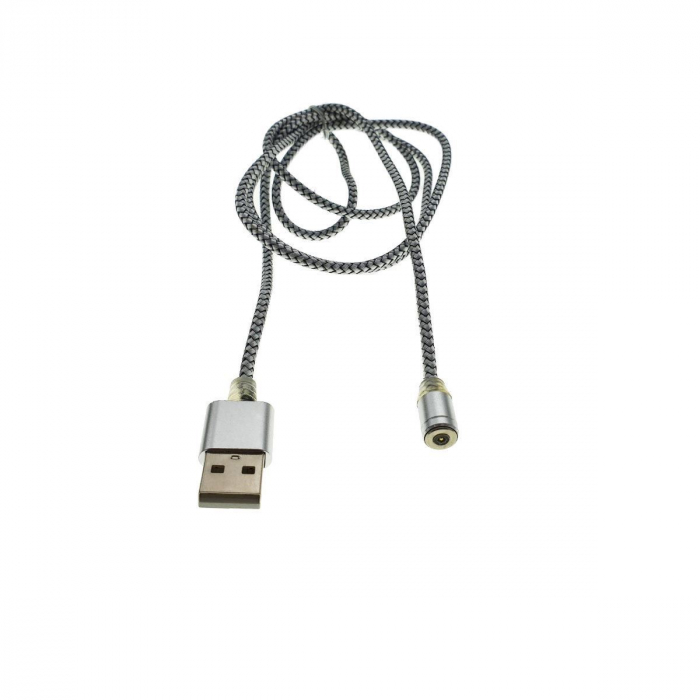 Cablu magnetic 3in1, USB Tip C, microUSB si lightning, cu led, lungime 100 cm [4]