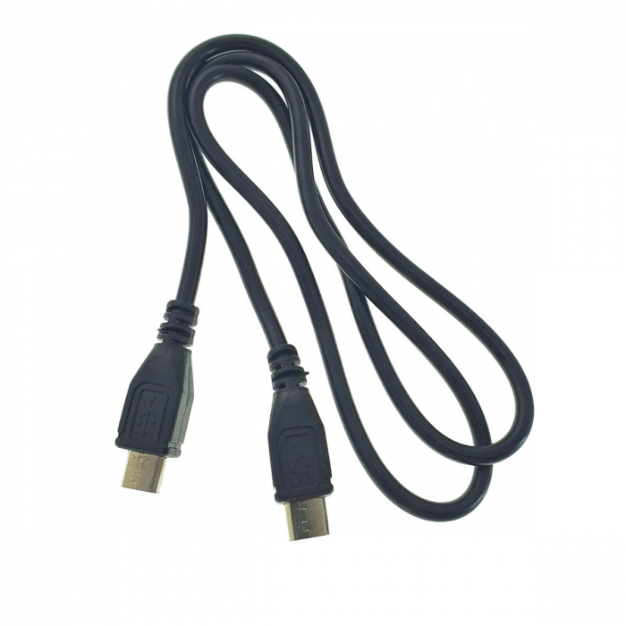 Cablu microUSB 2.0 tata la microUSB 2.0 tata, Akyga 13316, lungime 60cm, negru [4]