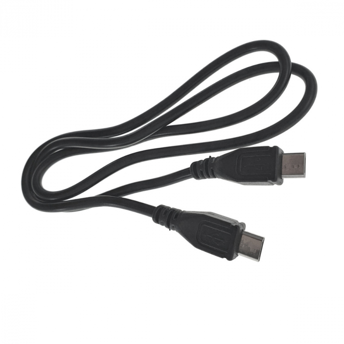 Cablu microUSB 2.0 tata la microUSB 2.0 tata, Akyga 13316, lungime 60cm, negru [2]