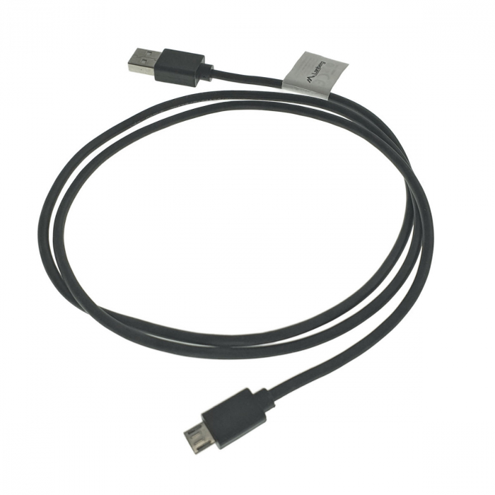 Cablu microUSB 2.0 tata la USB 2.0 tata, Lanberg 41635, QC 3.0, cupru, lungime 100cm, negru [2]