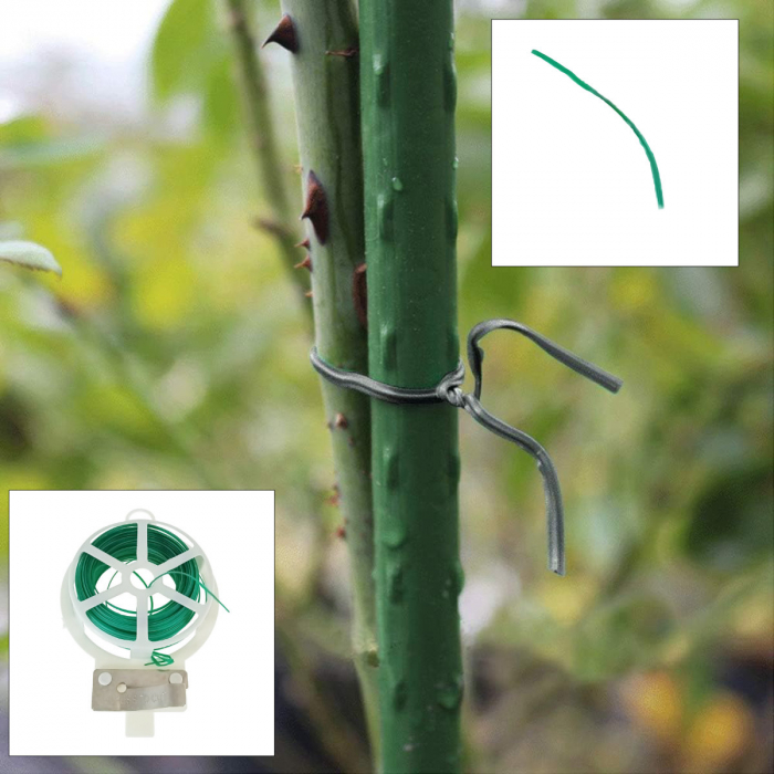 Cablu pentru legat plante cu sistem de taiere, 2 mm x 20 m, verde [4]