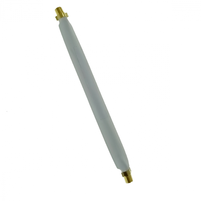 Cablu plat coaxial cu mufa mama-mama, TFF-20, pentru trecere fereastra/usa fara gaurire, 20 cm, alb [2]