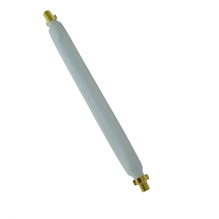 Cablu plat coaxial cu mufa mama-mama, TFF-20, pentru trecere fereastra/usa fara gaurire, 20 cm, alb [3]