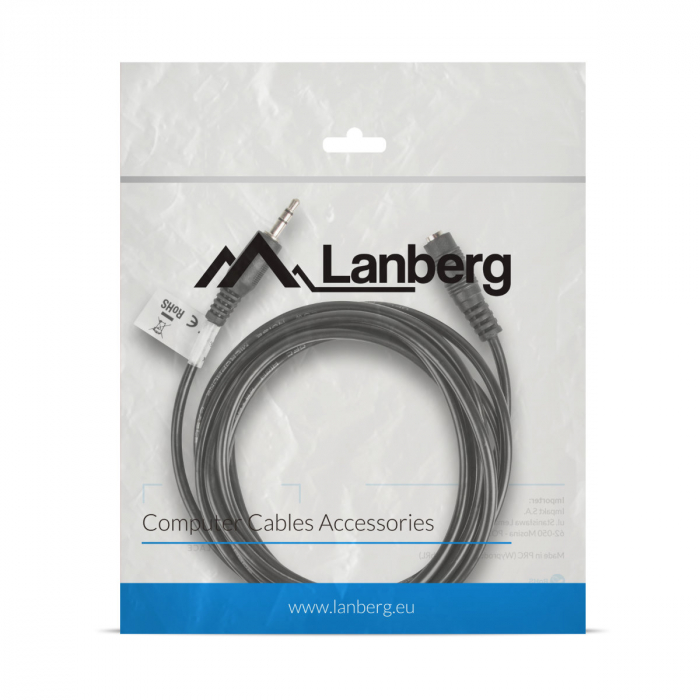 Lanberg stereo cable Mini Jack(M)->Mini Jack(F) 2m [4]