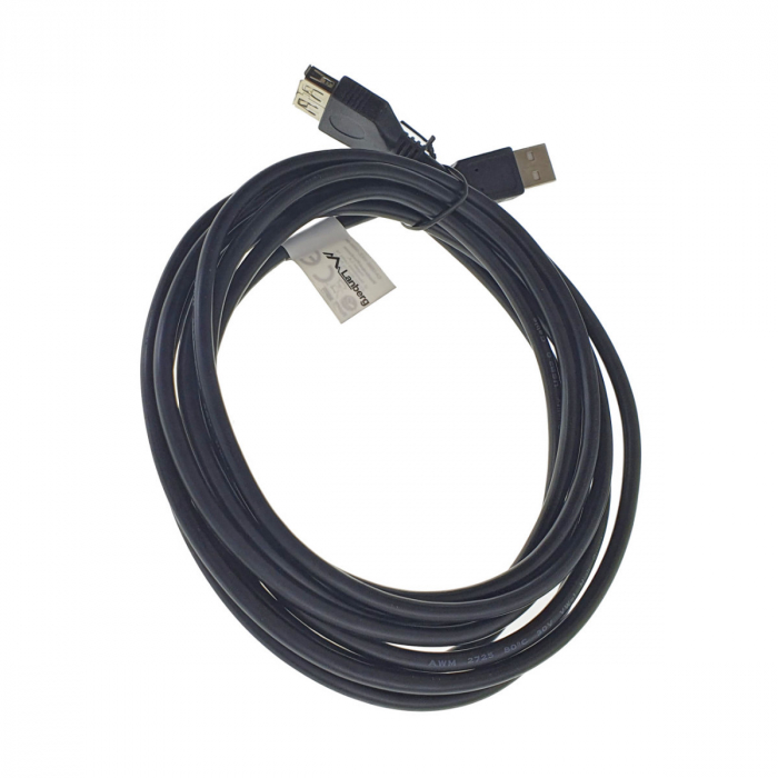 Cablu de date Lanberg, USB 2.0, 3m, Negru [4]