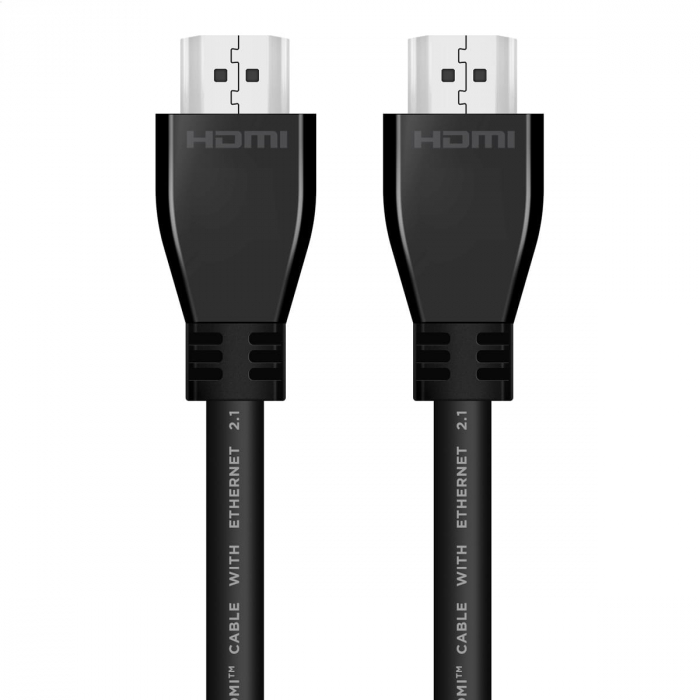 Cablu premium HDMI v.2.1 8K-60Hz, 4K-120Hz, 1.5m lungime, Omega 45297, 48Gbps, HDR, Ethernet, eARC, negru [2]