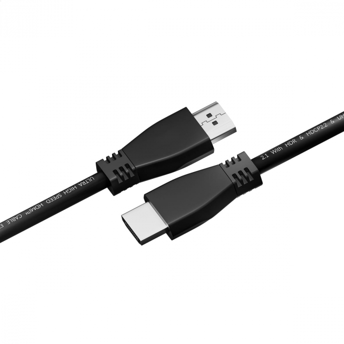 Cablu premium HDMI v.2.1 8K-60Hz, 4K-120Hz, 1.5m lungime, Omega 45297, 48Gbps, HDR, Ethernet, eARC, negru [3]