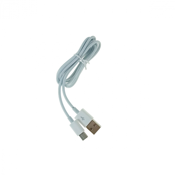 Cablu prevazut cu conectori USB tata si USB tip C, Jellico B1, 3.1A, lungime 1m, alb [2]