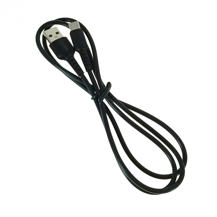 Cablu prevazut cu conectori USB tata si USB tip C tata, Borofone BX16 Easy 09947, lungime 1m, negru [4]