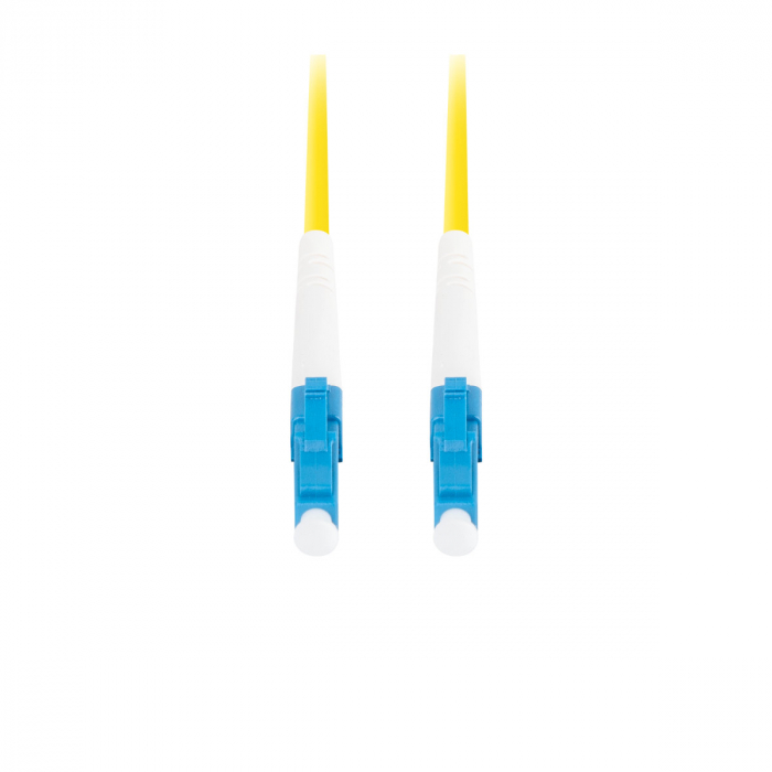 Cablu retea fibra optica cu lungime 1 m si conectori LC/UPC-LC/UPC, Lanberg Z43310, SM, SIMPLEX 3.0MM G657A1 LSZH, galben [5]