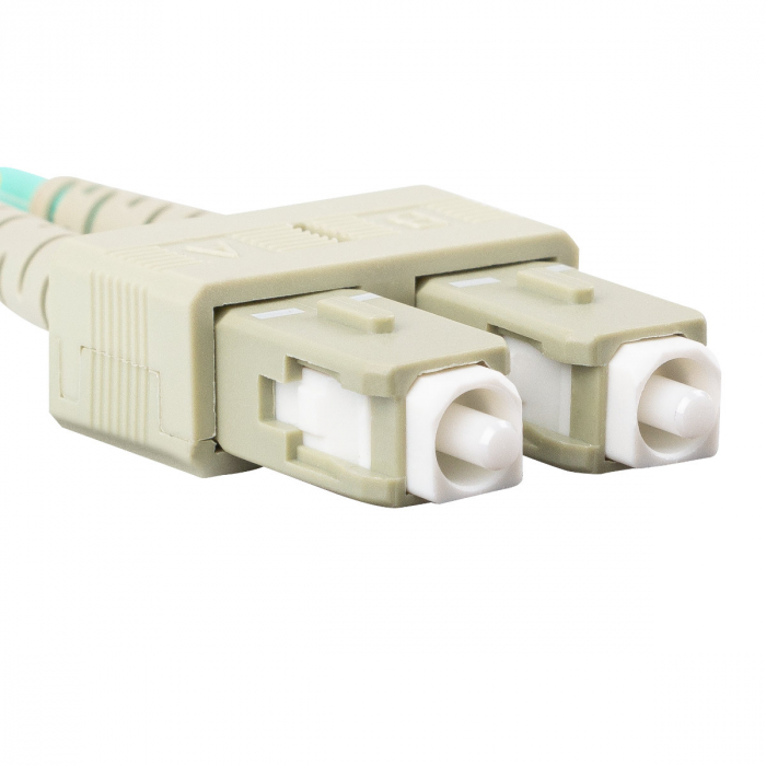 Cablu retea fibra optica cu lungime 1 m si conectori SC/UPC-SC/UPC, Lanberg Z43326, MM, DUPLEX 3.0MM OM3 50/125 LSZH, albastru [2]
