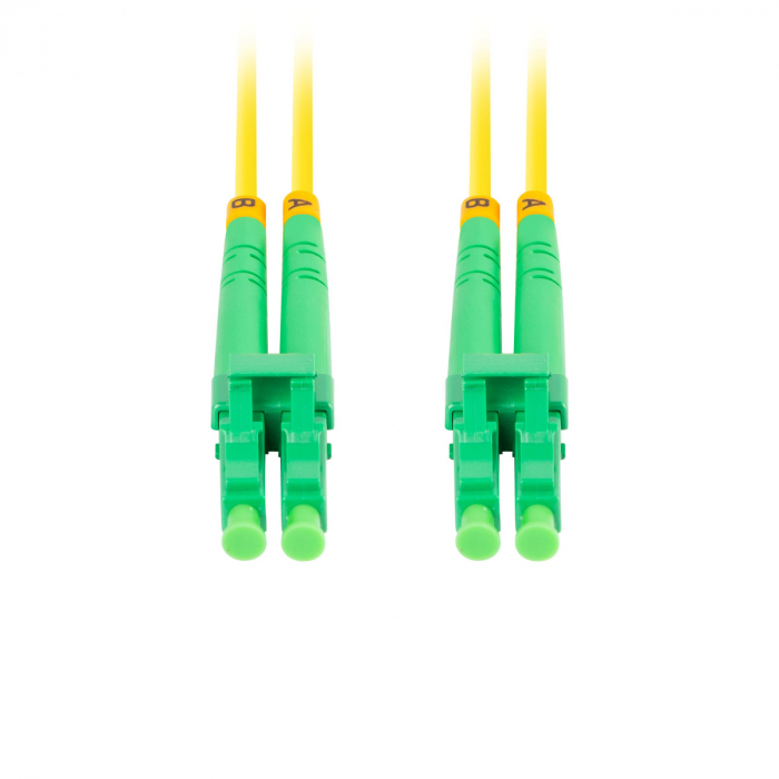 Cablu retea fibra optica cu lungime 10 m si conectori LC/APC-LC/APC, Lanberg Z32316, SM, DUPLEX 3.0MM G657A1 LSZH, galben [5]