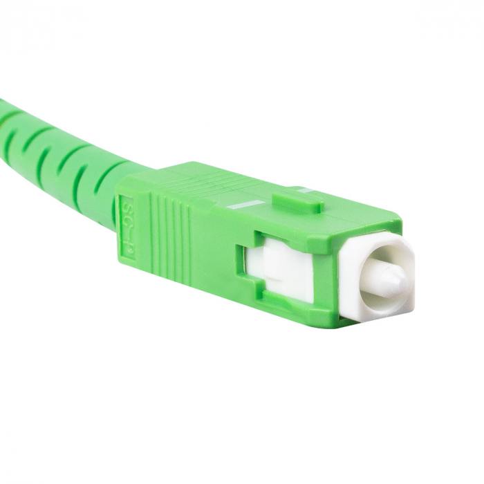 Cablu retea fibra optica cu lungime 10 m si conectori SC/APC-SC/APC, Lanberg Z43074, SM, SIMPLEX 3.0MM G657B3 LSZH, alb [2]