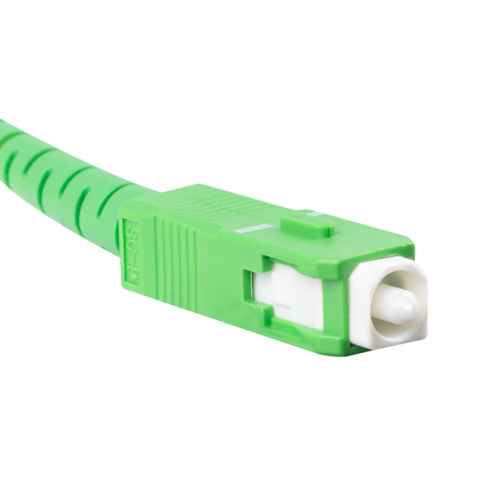 Cablu retea fibra optica cu lungime 2.5 m si conectori SC/APC-SC/APC, Lanberg Z43082, SM, SIMPLEX 3.0MM G657A2 LSZH, alb [4]