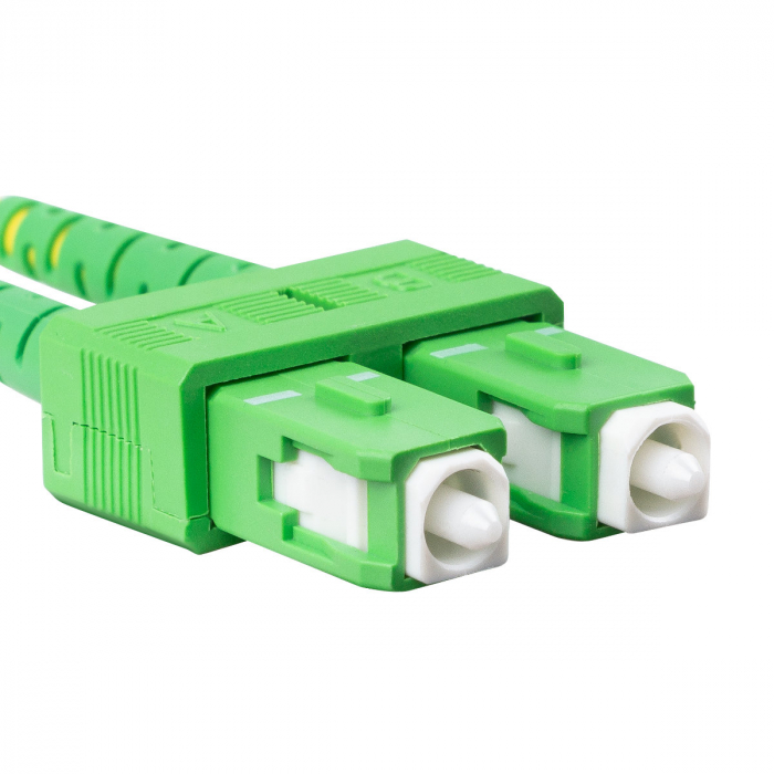 Cablu retea fibra optica cu lungime 2 m si conectori SC/APC-LC/APC, Lanberg Z43314, SM, DUPLEX 3.0MM G657A1 LSZH, galben [6]