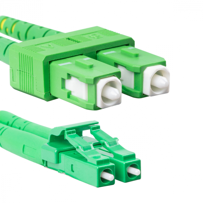 Cablu retea fibra optica cu lungime 2 m si conectori SC/APC-LC/APC, Lanberg Z43314, SM, DUPLEX 3.0MM G657A1 LSZH, galben [5]