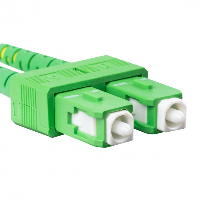 Cablu retea fibra optica cu lungime 2 m si conectori SC/APC-SC/APC, Lanberg Z43093, SM, DUPLEX 3.0MM G657A1 LSZH, galben [4]