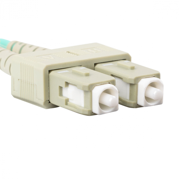 Cablu retea fibra optica cu lungime 2 m si conectori SC/UPC-SC/UPC, Lanberg Z43331, MM, DUPLEX 3.0MM OM4 50/125 LSZH, violet [5]