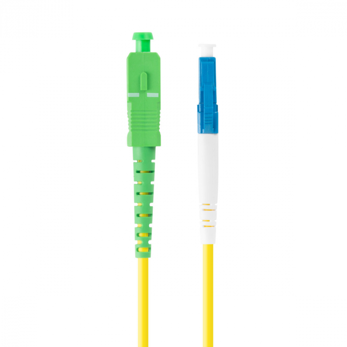 Cablu retea fibra optica cu lungime 3 m si conectori LC/UPC-SC/APC, Lanberg Z43304, SM, SIMPLEX 3.0MM G657A1 LSZH, galben [2]