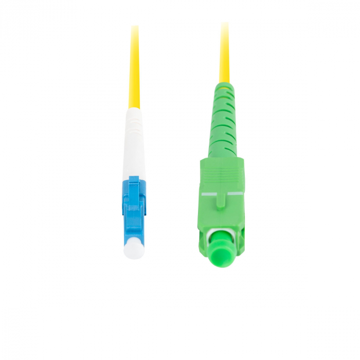 Cablu retea fibra optica cu lungime 3 m si conectori LC/UPC-SC/APC, Lanberg Z43304, SM, SIMPLEX 3.0MM G657A1 LSZH, galben [5]